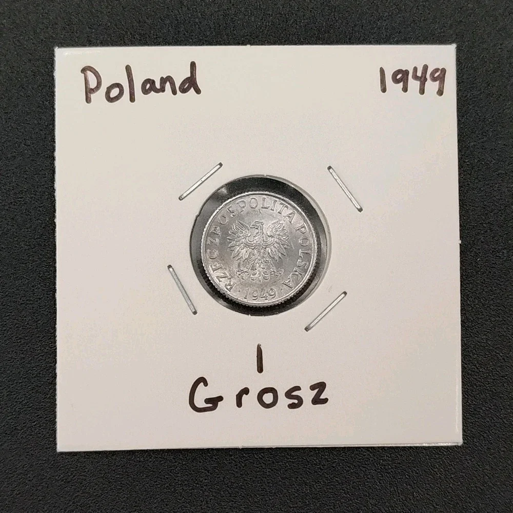 1949 Poland 1 Grosz Coin Collectable Used-Great Condition‎ VTG SEE BR1.1GA-4030